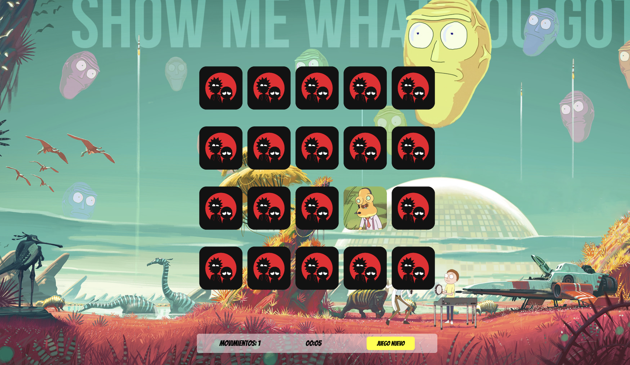 Rick and Morty Memory Game